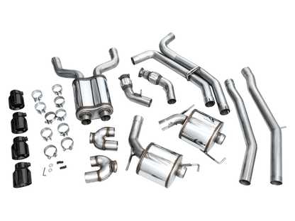 AWE Tuning Touring Catback Exhaust - Diamond Black Tips | 3015-43107