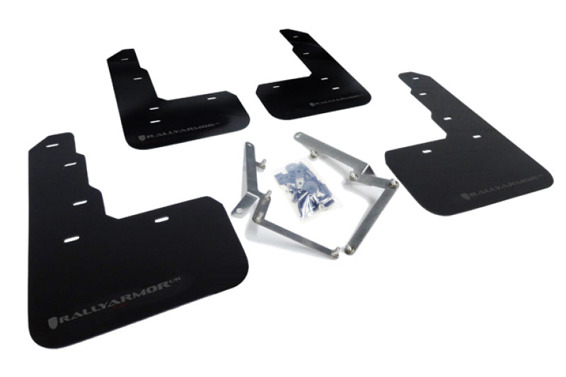 Rally Armor 17-18 Honda Civic Type R (Type R Only) UR Black Mud Flap w/ Dark Grey Logo.
