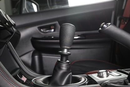 GrimmSpeed Shift Knob Stainless Steel - Subaru 5 Speed and 6 Speed Manual Transmission - Black.