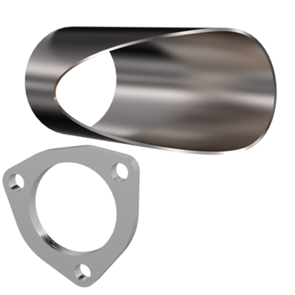 QTP 2.75in Weld-On QTEC DIY Cutout Pipe.