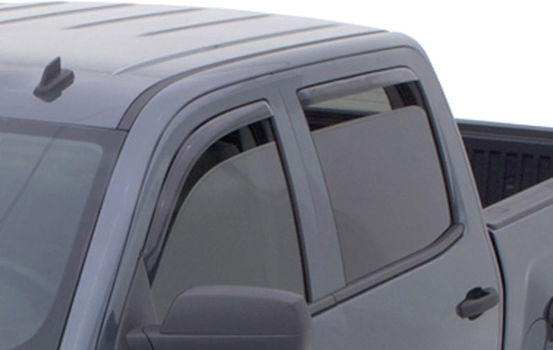 AVS 15-18 Chevy Silverado 2500 Ext. Cab Ventvisor Front & Rear Window Deflectors 4pc - Smoke.