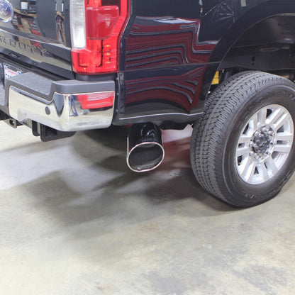Banks Power 2017 Ford 6.7L 5in Monster Exhaust System - Single Exhaust w/ Chrome Tip.