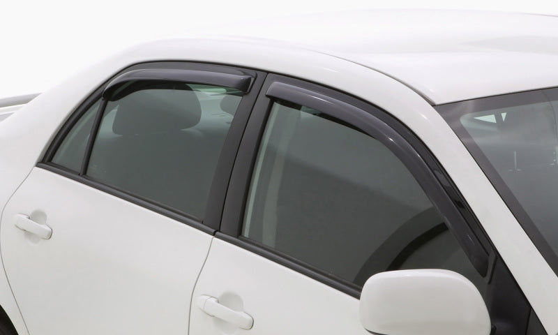 AVS 13-18 Nissan Sentra Ventvisor In-Channel Front & Rear Window Deflectors 4pc - Smoke.
