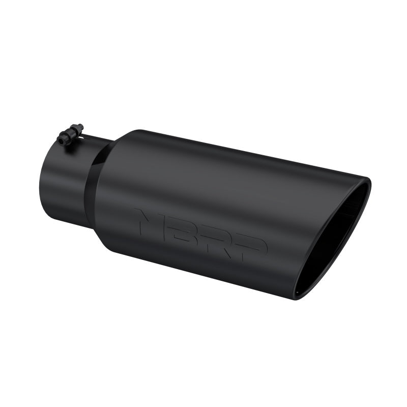 MBRP Universal Tip 7in O.D. Rolled End 5in inlet 18in length Black.