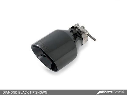 AWE Tuning Track Catback Exhaust - Diamond Black 90MM Tips | 3020-23020