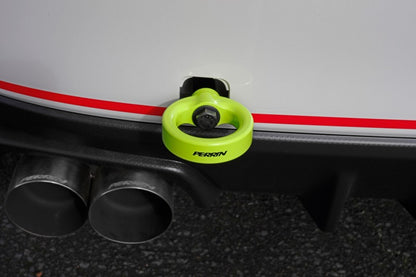 Perrin 15-19 Subaru WRX/STI Tow Hook Kit (Rear) - Neon Yellow.