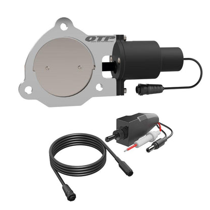 QTP 3.5in Bolt-On QTEC Electric Cutout Valve - Single.