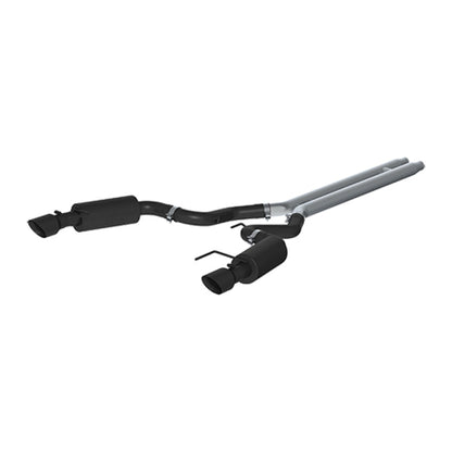 MBRP 15 Ford Mustang GT 5.0 Convertible Black 3in Cat Back Dual Split Rear Exit (Street Version).
