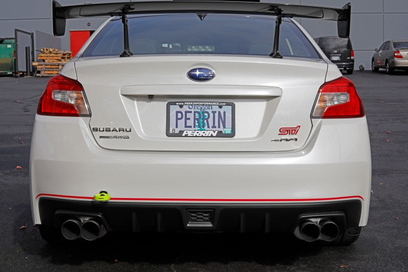 Perrin 15-19 Subaru WRX/STI Tow Hook Kit (Rear) - Neon Yellow.