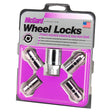 McGard Wheel Lock Nut Set - 4pk. (Cone Seat) M14X1.5 / 21mm & 22mm Dual Hex / 1.639in. L - Chrome.