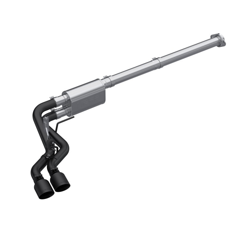 MBRP 2021 Ford F-150 2.7L EcoBoost / 3.5L EcoBoost / 5.0L 3in Cat Back Single Side Exit Black.