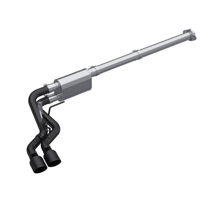 MBRP 2021 Ford F-150 2.7L EcoBoost / 3.5L EcoBoost / 5.0L 3in Cat Back Single Side Exit Black.