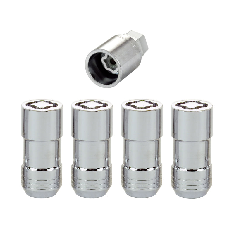 McGard Wheel Lock Nut Set - 4pk. (Cone Seat) M14X1.5 / 21mm & 22mm Dual Hex / 1.965in. L - Chrome.
