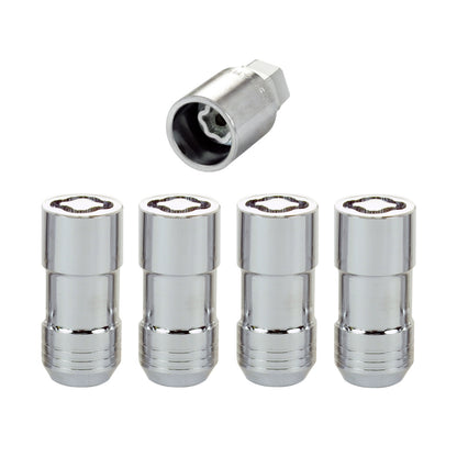 McGard Wheel Lock Nut Set - 4pk. (Cone Seat) M14X1.5 / 21mm & 22mm Dual Hex / 1.965in. L - Chrome.