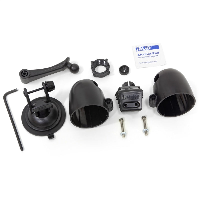 Banks Power Dual Gauge Pod Suction Mount For iDash 1.8 And 52mm Gauges.
