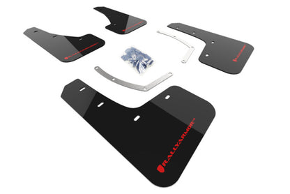 Rally Armor 17-18 Subaru Ascent UR Black Mud Flap w/ Red Logo.