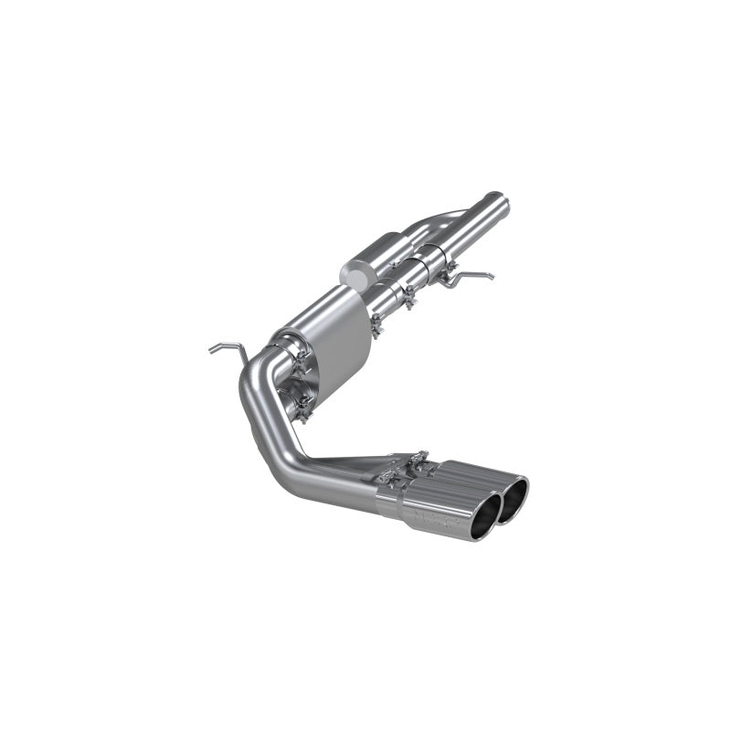 MBRP 09+ Chevrolet Silverado 1500 3in Cat Back Pre-Axle Dual Outlet w/ 4in Tip - T304.