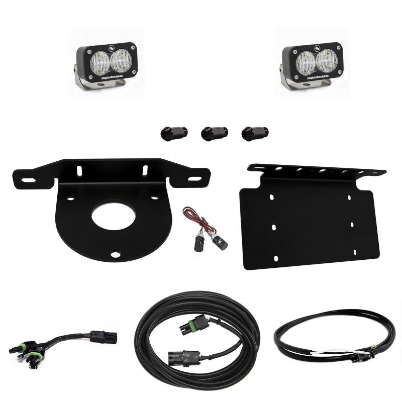 Baja Designs 2021+ Ford Bronco Dual S2 Sport W/C Reverse Kit w/Lic Plate w/Upfitter.