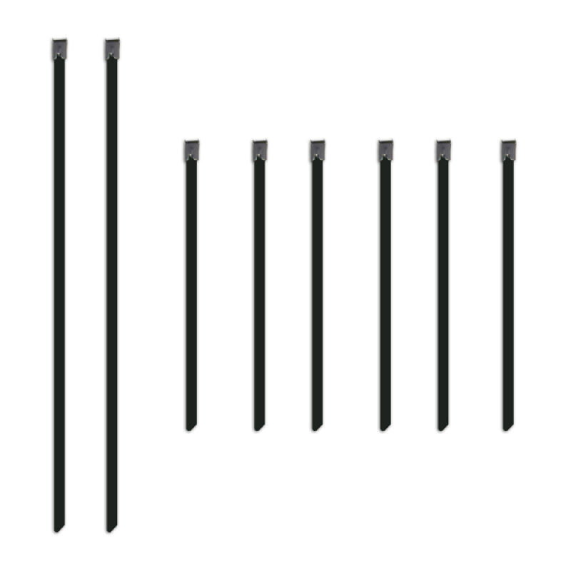 Mishimoto Set of Six 6in & Two 14in Stainless Steel Locking Ties.
