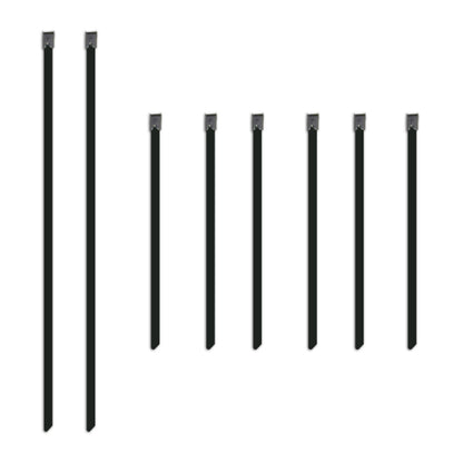 Mishimoto Set of Six 6in & Two 14in Stainless Steel Locking Ties.