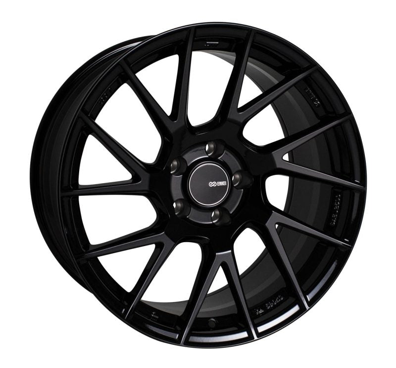 Enkei TM7 18x9.5 5x114.3 38mm Offset 72.6mm Bore Gloss Black Wheel.