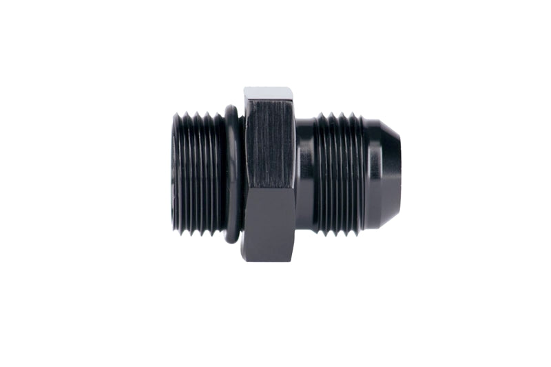 Torque Solution Adapter Fitting -8AN Straight Cut ORB to -6AN Flare.