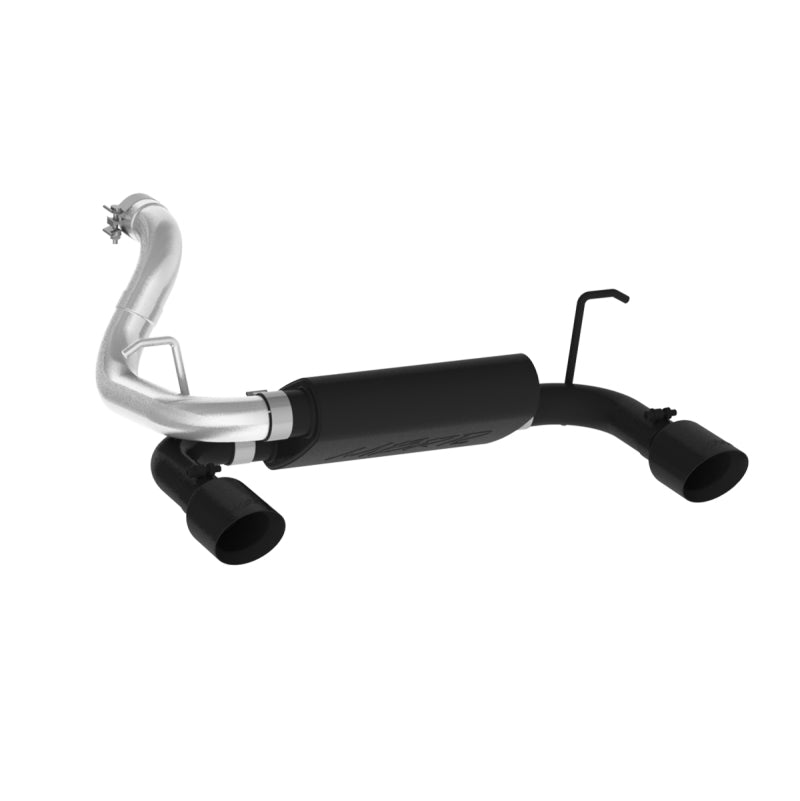 MBRP 2018+ Jeep Wrangler (JL) 3.6L V6 Dual Rear Exit Axle Back BLK Exhaust System.
