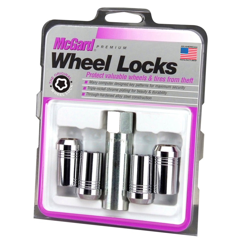 McGard Wheel Lock Nut Set - 4pk. (Tuner / Cone Seat) M14X1.5 / 22mm Hex / 1.648in. Length - Chrome.