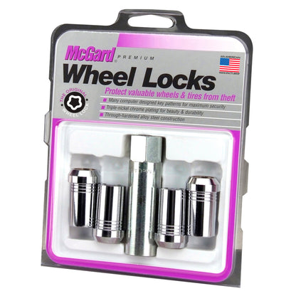 McGard Wheel Lock Nut Set - 4pk. (Tuner / Cone Seat) M14X1.5 / 22mm Hex / 1.648in. Length - Chrome.