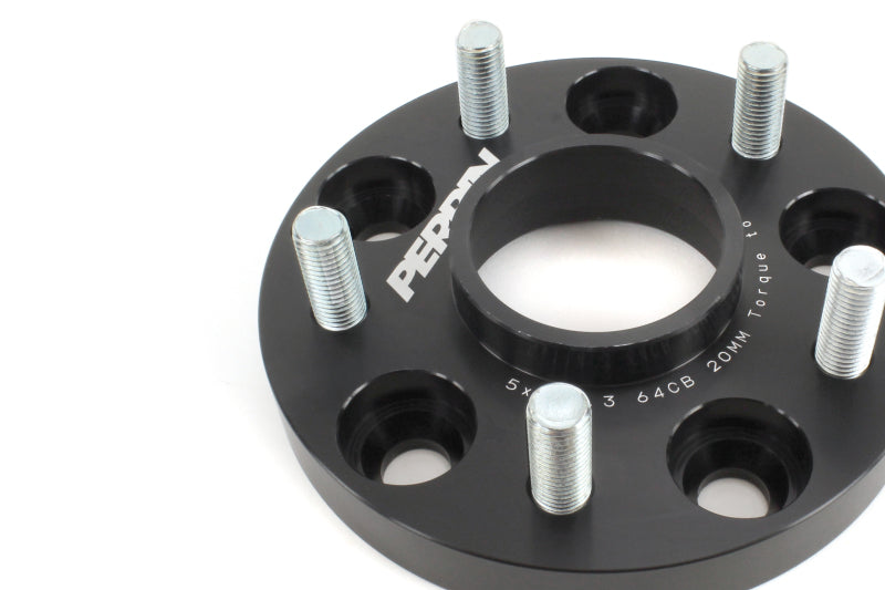 Perrin 17-18 Honda Civic Si 64.1mm Hub 5x114.3 20mm Wheel Spacers (One Pair).