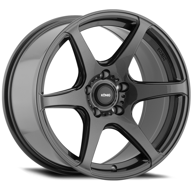 Konig Tandem 17x9.5 5x114.3 ET15 Gloss Graphite.