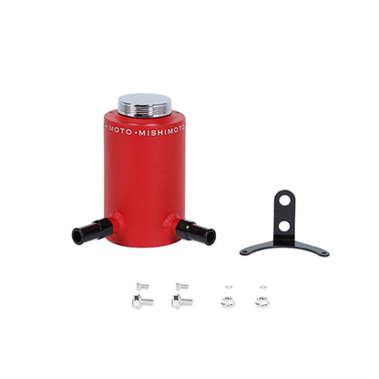 Mishimoto Aluminum Power Steering Reservoir Tank - Wrinkle Red.