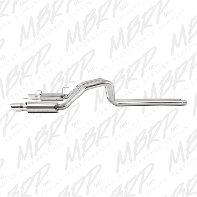 MBRP 05-09 Ford Shelby GT500 / GT Dual Split Rear Race Version, T409 4in Tips Exhaust System.