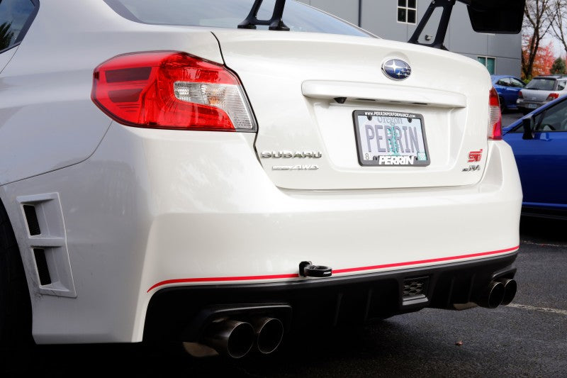 Perrin 15-19 Subaru WRX/STI Tow Hook Kit (Rear) - Black.