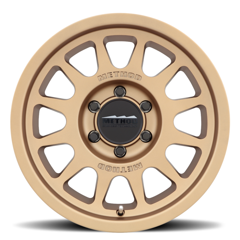Method MR703 17x8.5 0mm Offset 6x5.5 106.25mm CB Method Bronze Wheel.