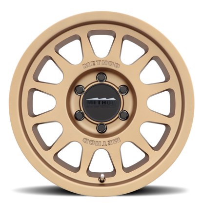 Method MR703 17x8.5 0mm Offset 6x5.5 106.25mm CB Method Bronze Wheel.