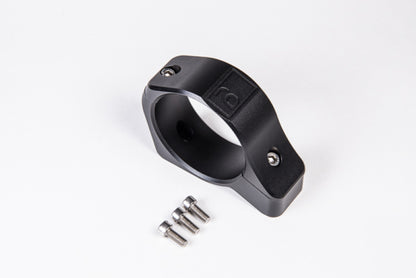 Radium Engineering 2-Piece Fuel Pump Clamp 60mm - Black W/ Logo.