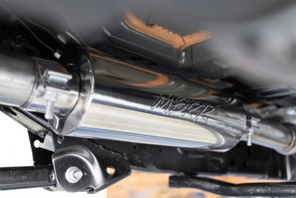 MBRP 18-20 Jeep Wrangler JL 2.5in Single Rear Exit Cat Back Exhaust - Aluminum.