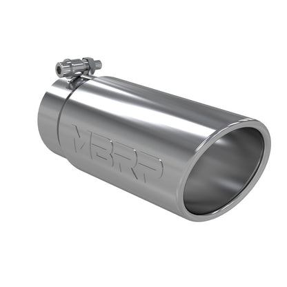 MBRP Universal Tip 4in O.D. Angled Rolled End 3 inlet 10 length.