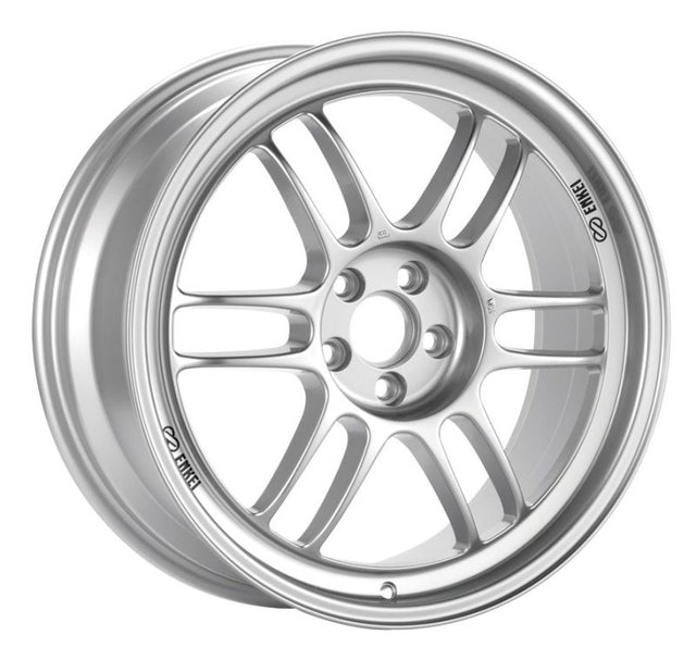 Enkei RPF1 17x7.5 5x100 48mm Offset 73mm Bore Silver Wheel.