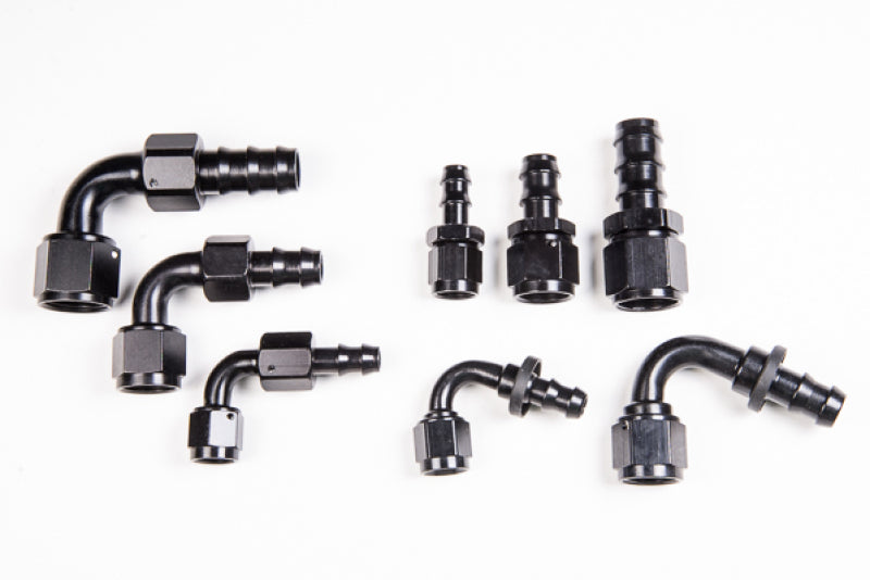 Radium Engineering 6AN Straight Pushlok Hose End.