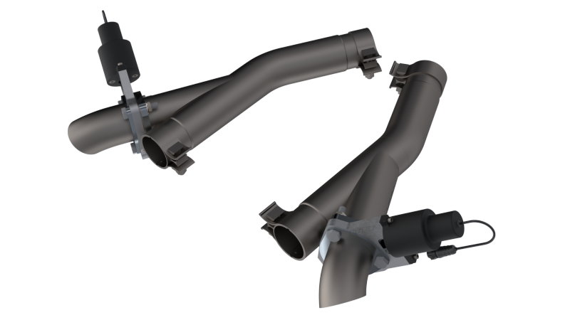 QTP 11-18 Dodge Durango 5.7L 2.5in 304SS Aggressor Cutout Dual Mid Pipes.