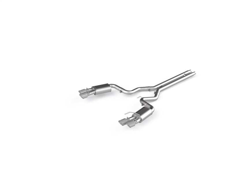 MBRP 18-19 Ford Mustang GT 5.0 3in Dual Split Rear AL Cat Back w/ Quad 4.0in Dual Wall Tips.