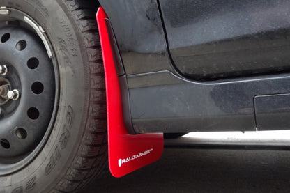 Rally Armor 13+ Ford Fiesta ST Black Mud Flap w/ Grey Logo.
