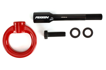 Perrin 02-07 Subaru WRX/STI Tow Hook Kit (Front) - Red.