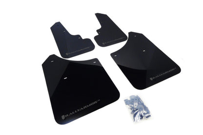 Rally Armor 2003-2008 Subaru Forester UR Black Mud Flap w/ Grey Logo.