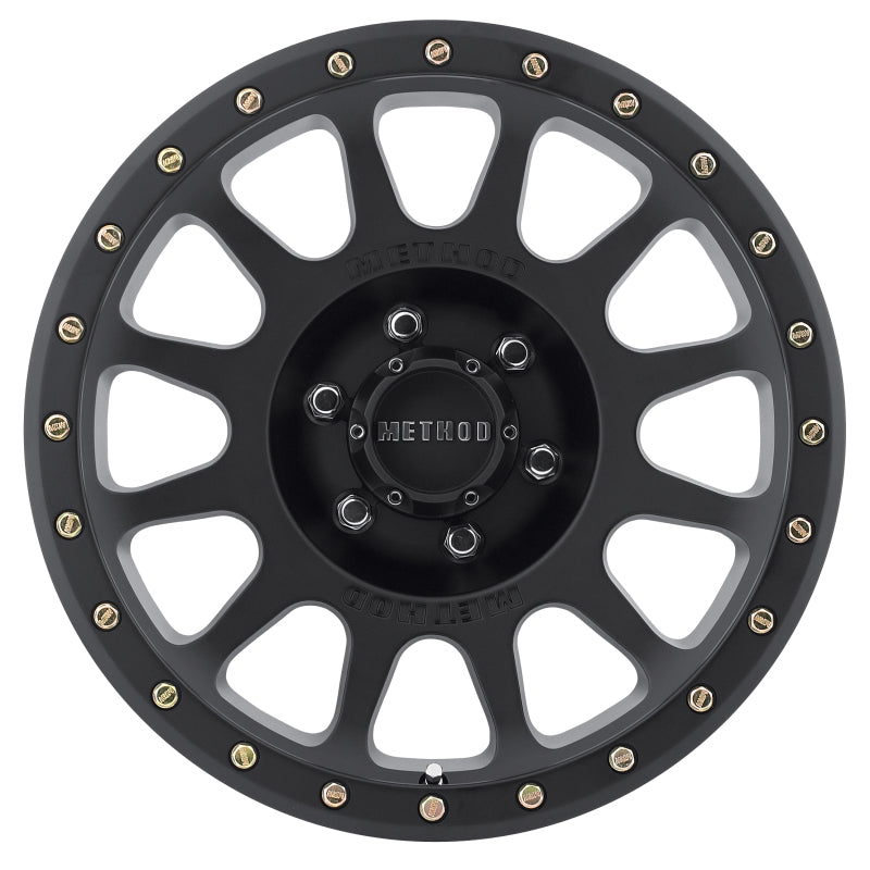 Method MR305 NV 18x9 +18mm Offset 6x135 94mm CB Matte Black Wheel.