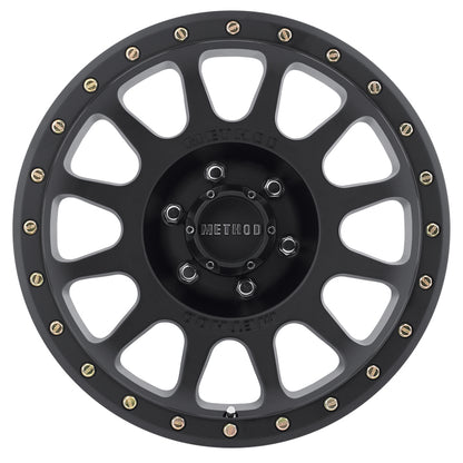 Method MR305 NV 17x8.5 0mm Offset 6x5.5 108mm CB Matte Black Wheel.