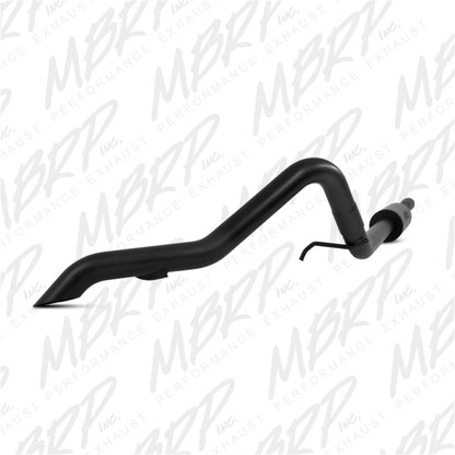 MBRP 2007-2009 Jeep Wrangler (JK) 3.8L V6 4 dr Off-Road Tail Pipe Muffler before Axle.