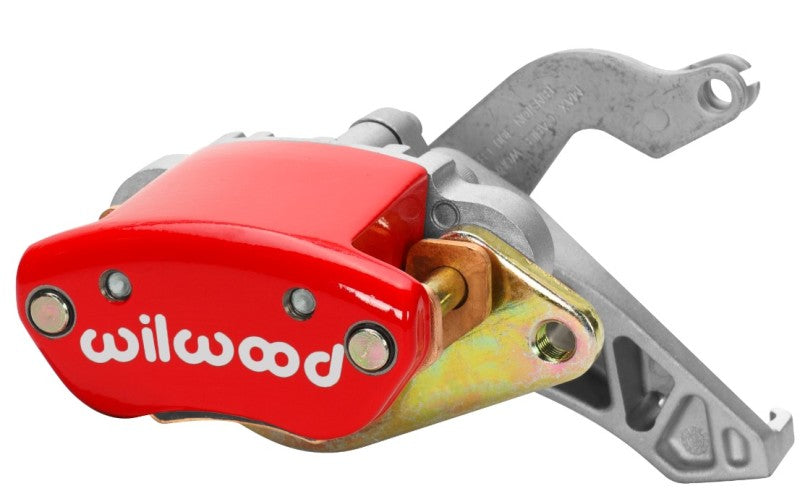 Wilwood Caliper-MC4 Mechanical-R/H - Red w/ Logo 1.19in Piston .81in Disc.